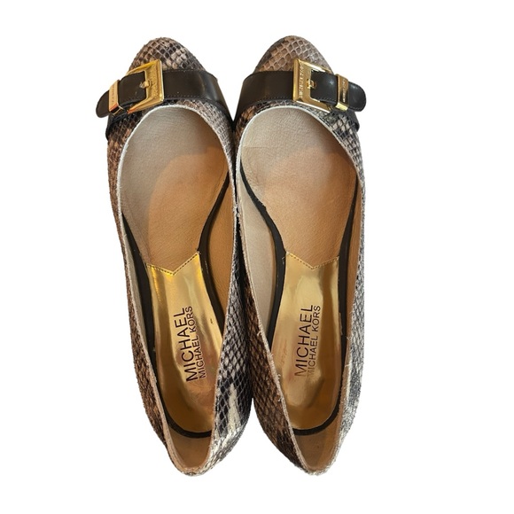 Michael Kors Snake Skin Wedges Women US size 7.5 - Picture 5 of 6